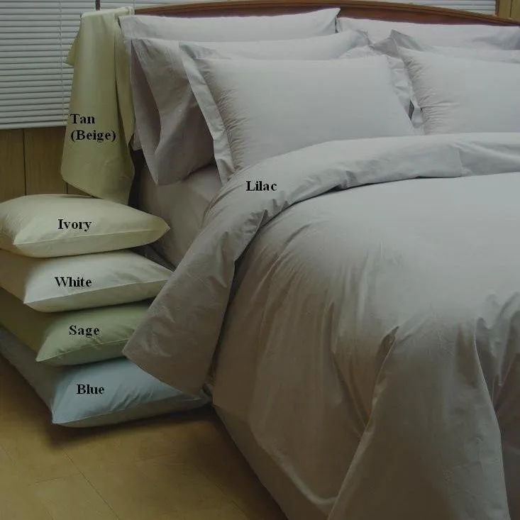 10 Piece Cotton Percale Down Alternative Bed in a Bag