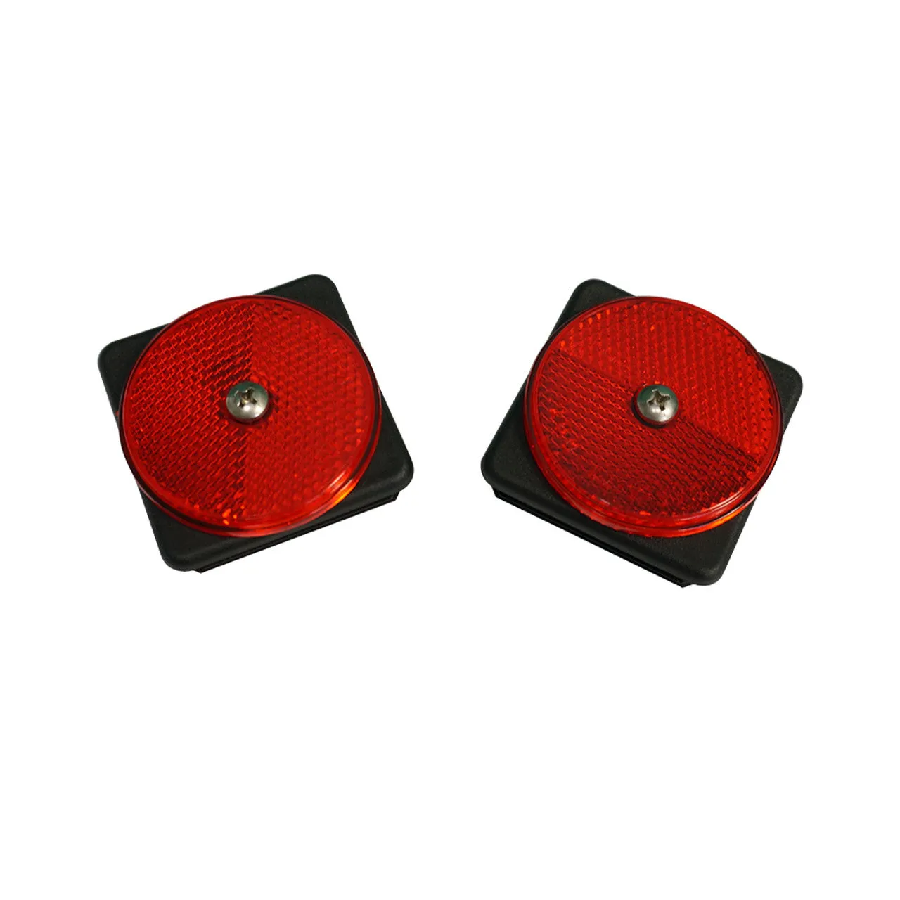 2" End Caps with Reflectors (Set of 2)