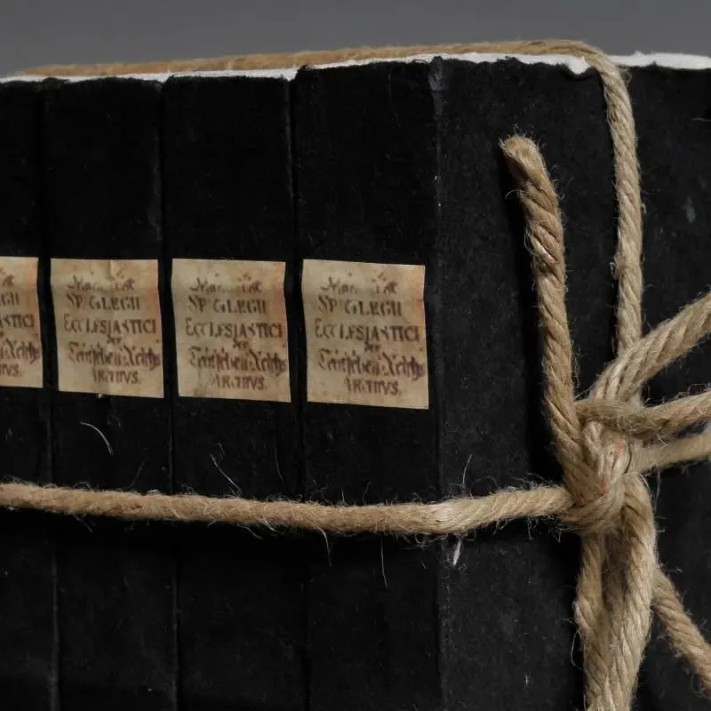 4 Books Set - Handmade books with 18th century black cover