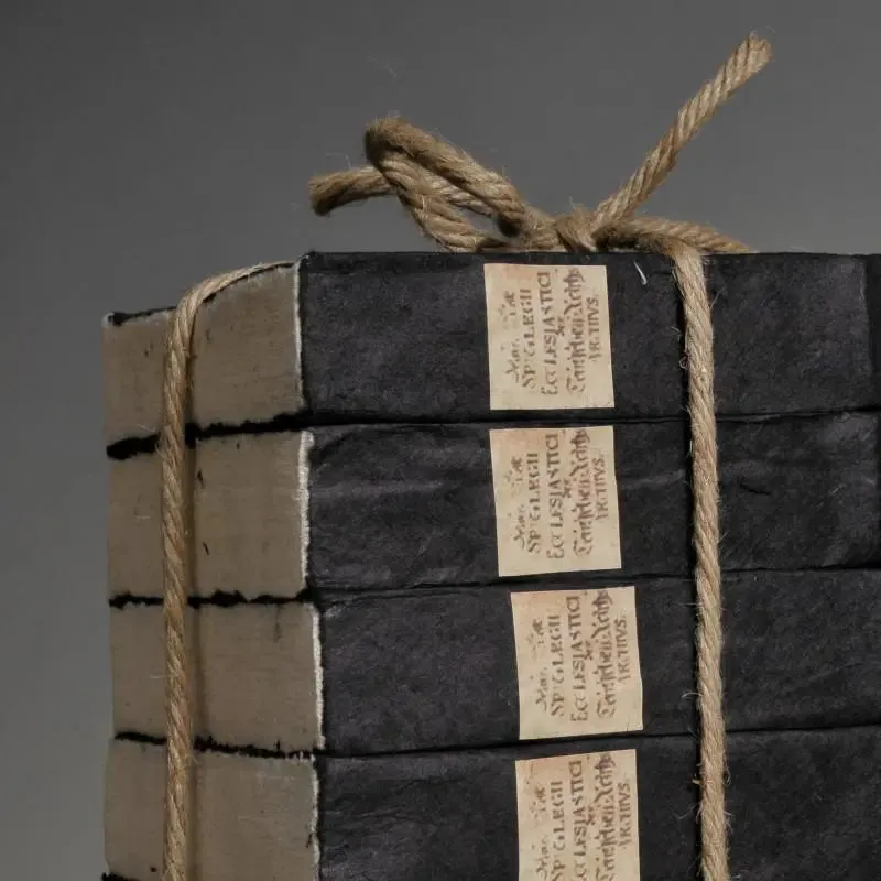 4 Books Set - Handmade books with 18th century black cover