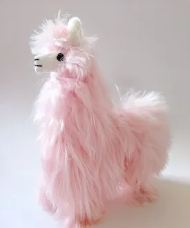 Alpaca Suri Stuffed Animal Pink