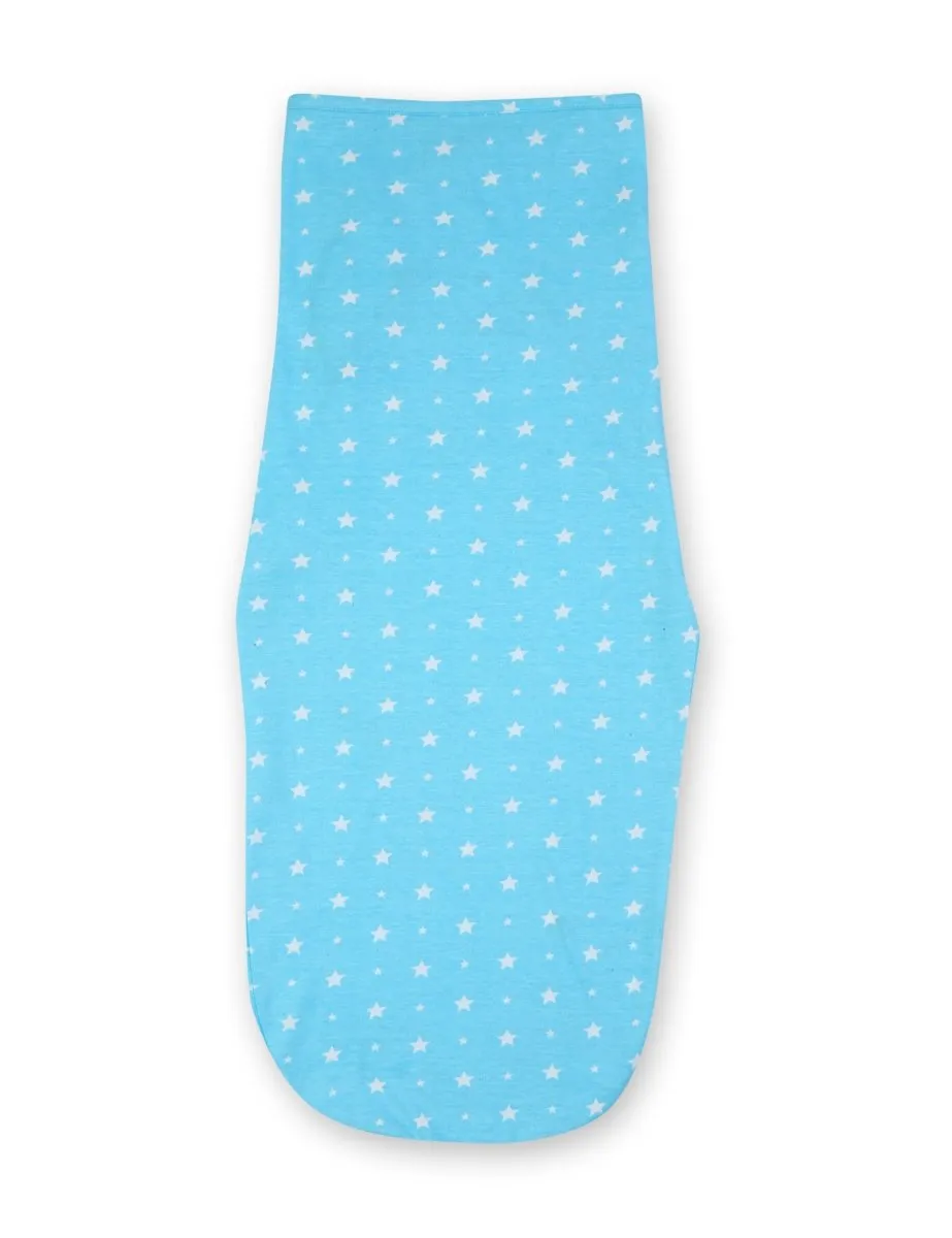 Baby Swaddle Combo- Blue, Pink & Yellow Star