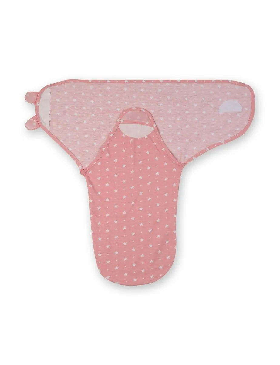 Baby Swaddle Combo- Blue, Pink & Yellow Star