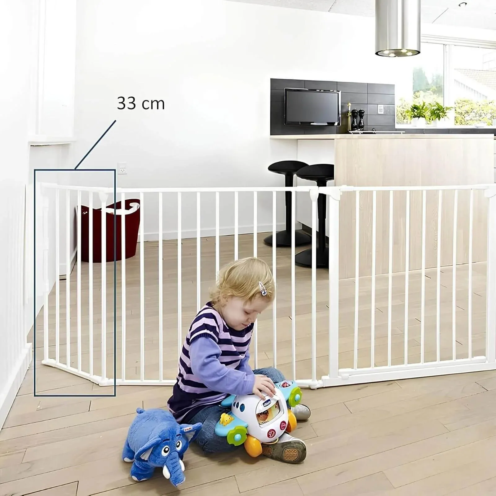 BabyDan Gate Section - White