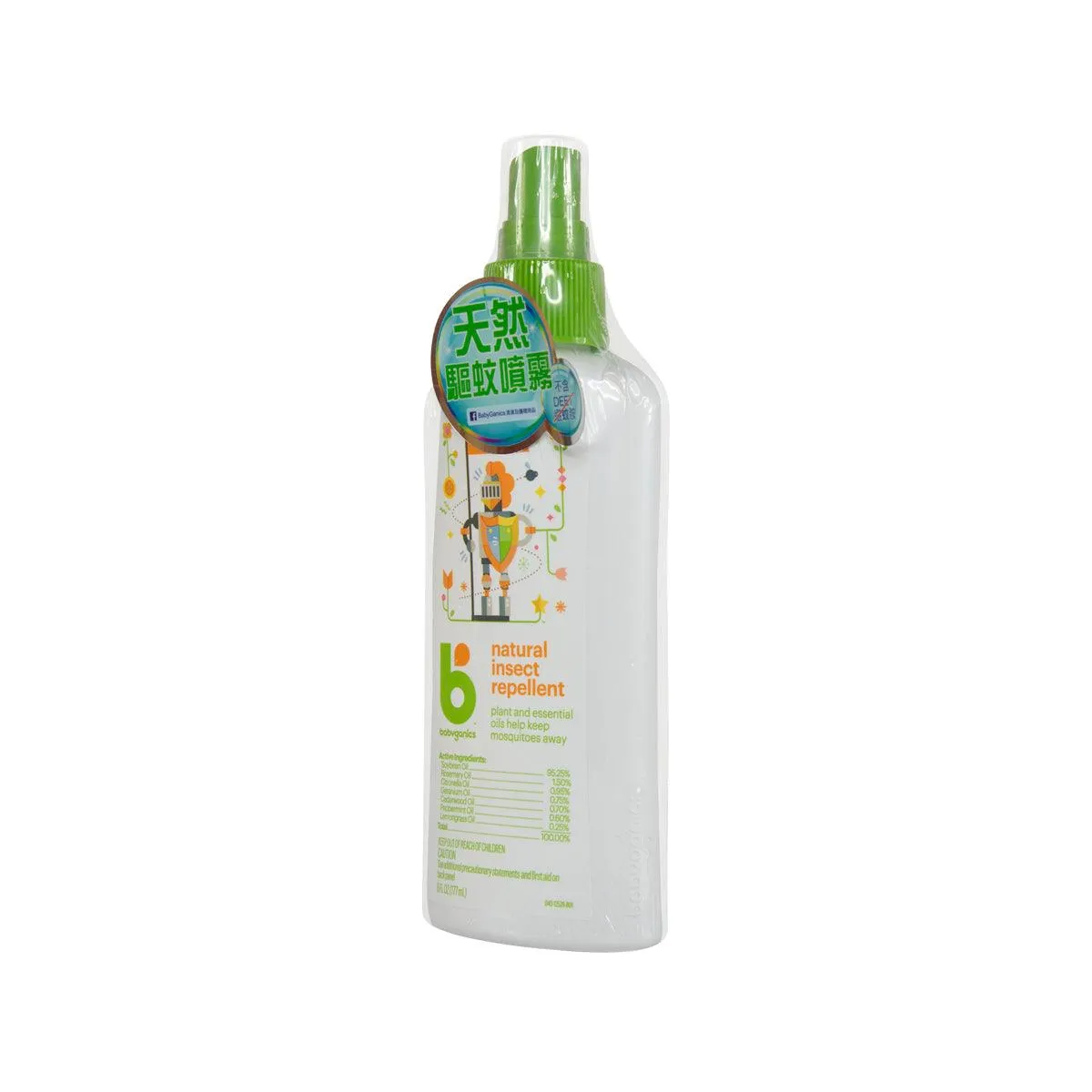 BABYGANICS Natural Insect Repellent  (177mL)