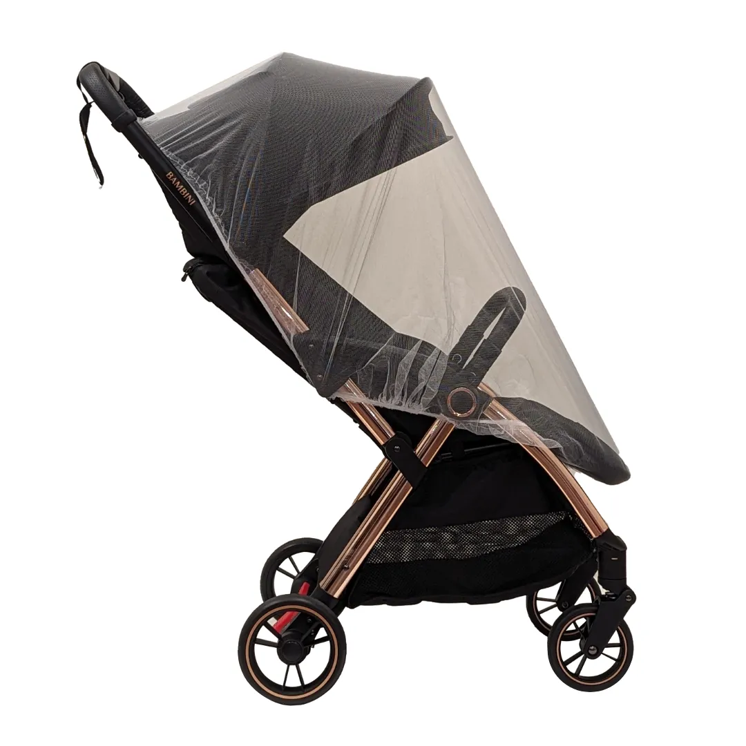 Bambini Prams Paris Travel Stroller ( FREE Bumper bar, Travel Bag, Insect Nest & Cupholder)