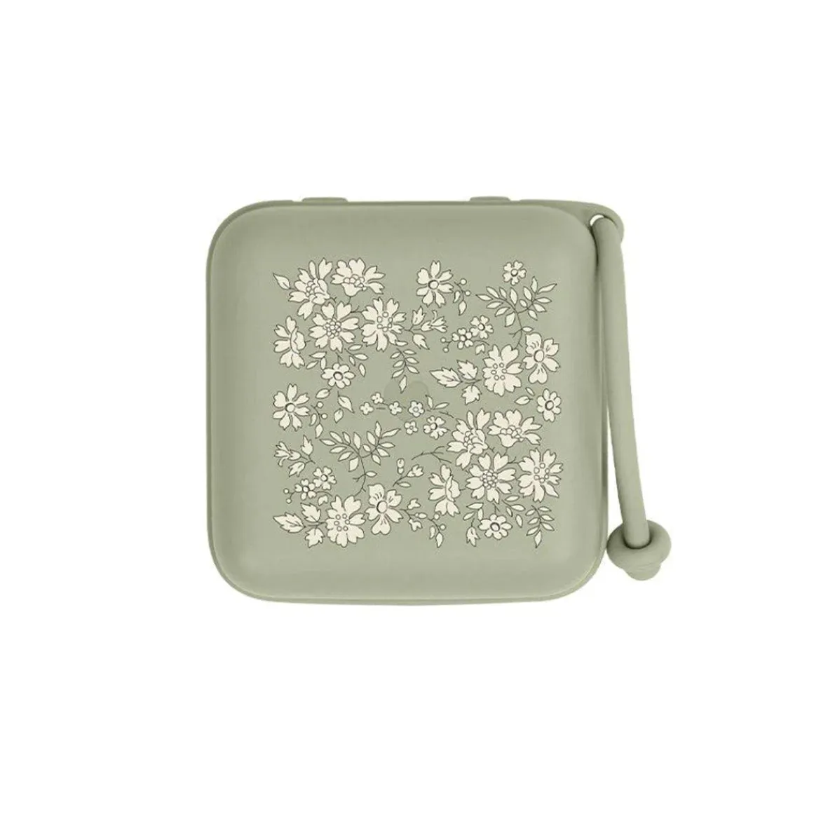 Bibs - Liberty print  sage green dummy case