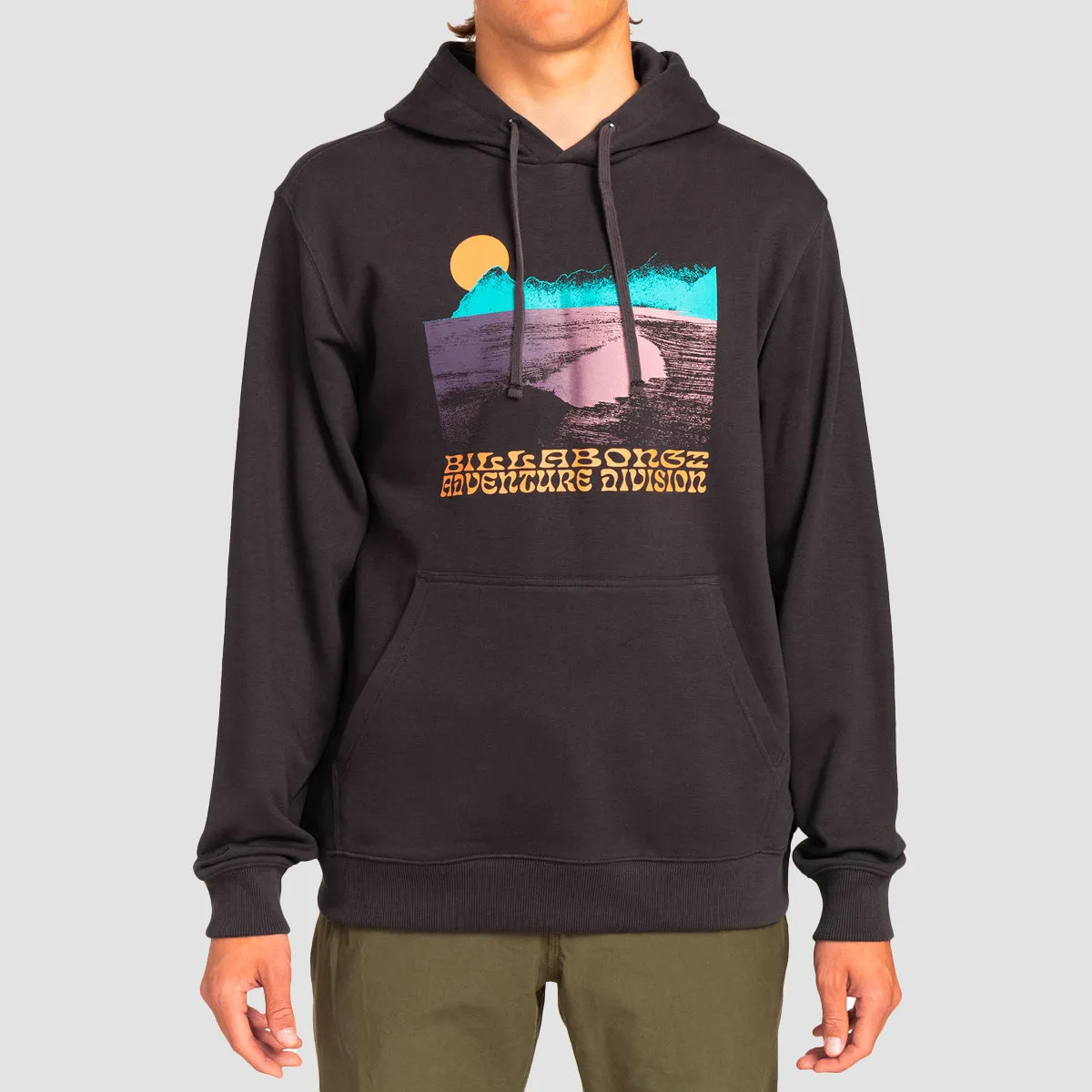 Billabong Alaska Wave Pullover Hoodie Washed Black