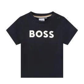 BOSS Baby Printed Logo Navy T-Shirt