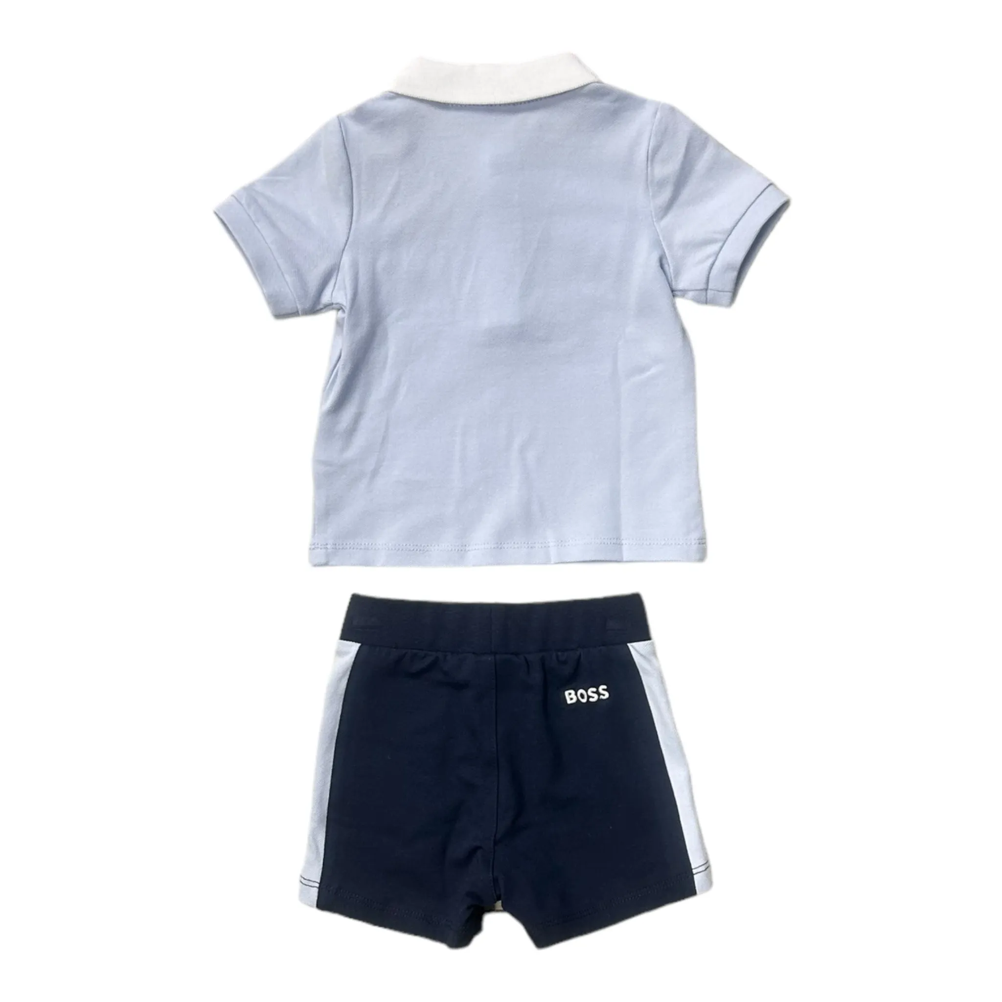 Boss - Blue 2 piece shorts set 3m-18m