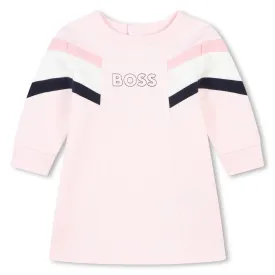 Boss - Pale pink baby long sleeved dress