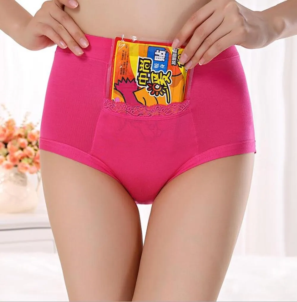 CODE RED Period Panties with Pocket- Hot Pink- 3XL