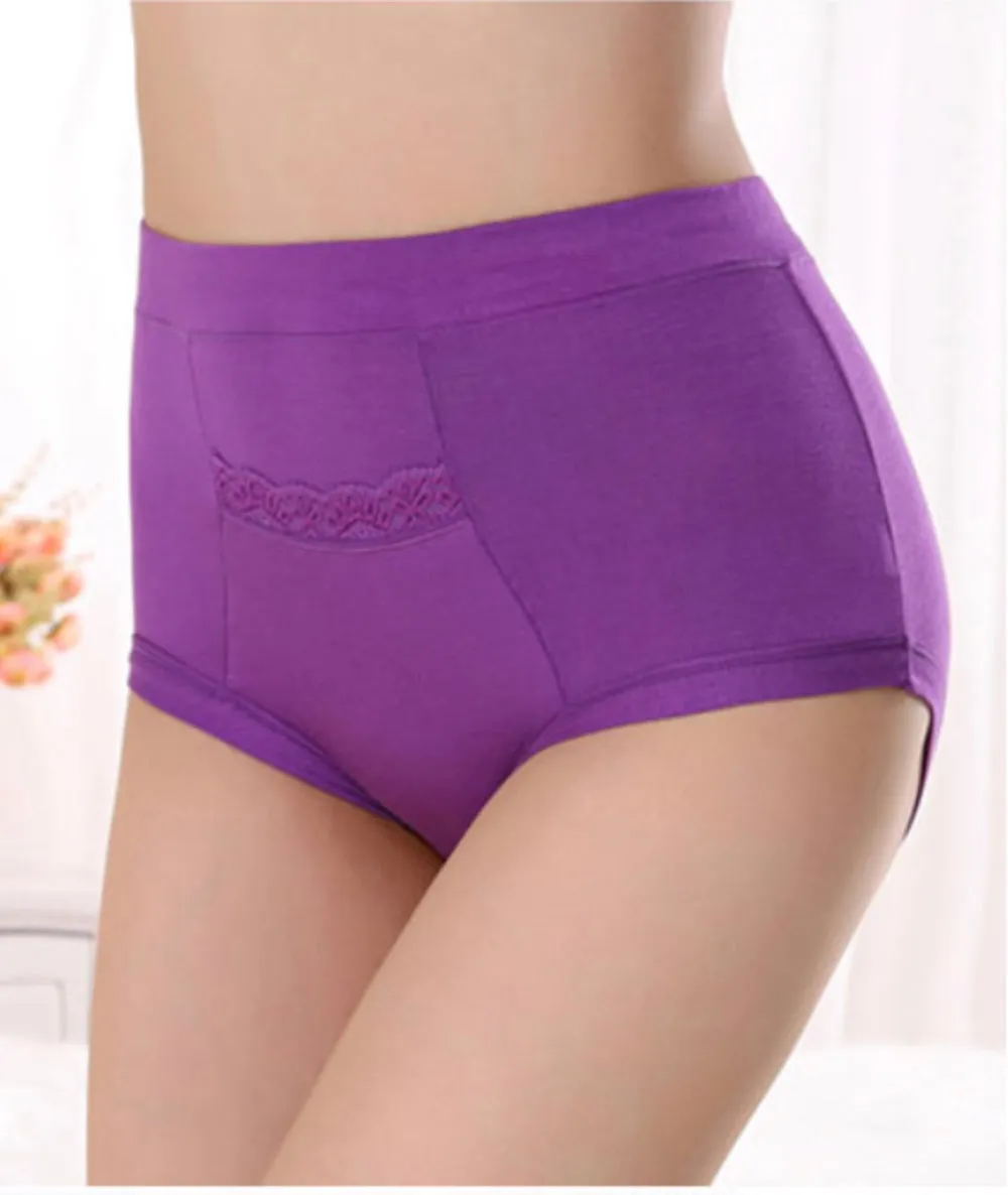 CODE RED Period Panties with Pocket- Purple- 3XL