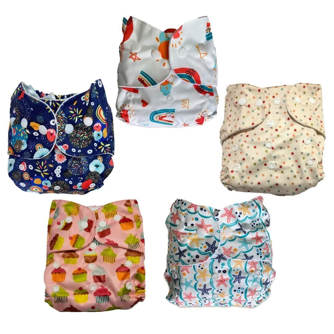 Combo of 5 Reusable Diapers - Option I