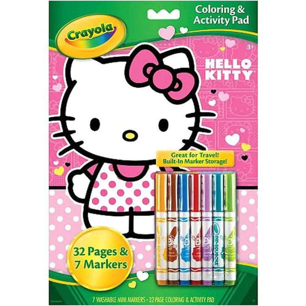 Crayola Hello Kitty Coloring and Activity Pad With Markers