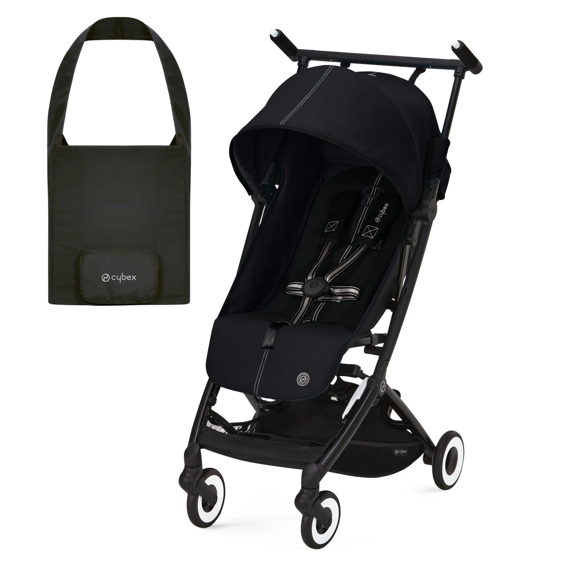 Cybex Libelle Stroller Moon Black FREE Travel Bag worth $99