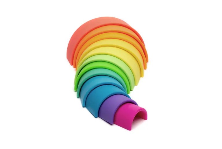 Dena Large Neon Rainbow Teether