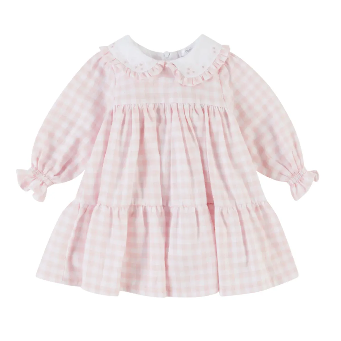 Deolinda -  pink and white check dress