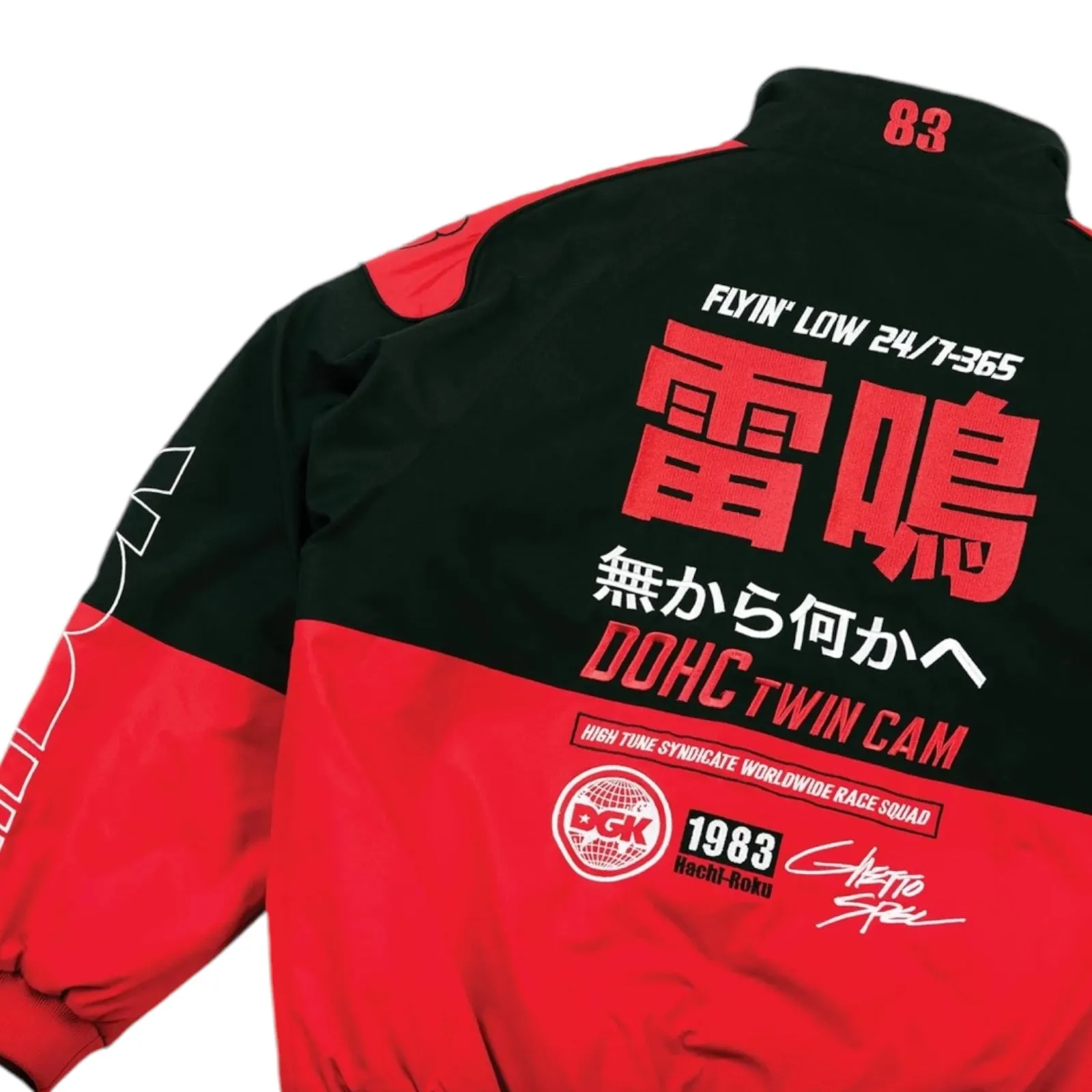 DGK SAKURA RACING JACKET BLACK/RED