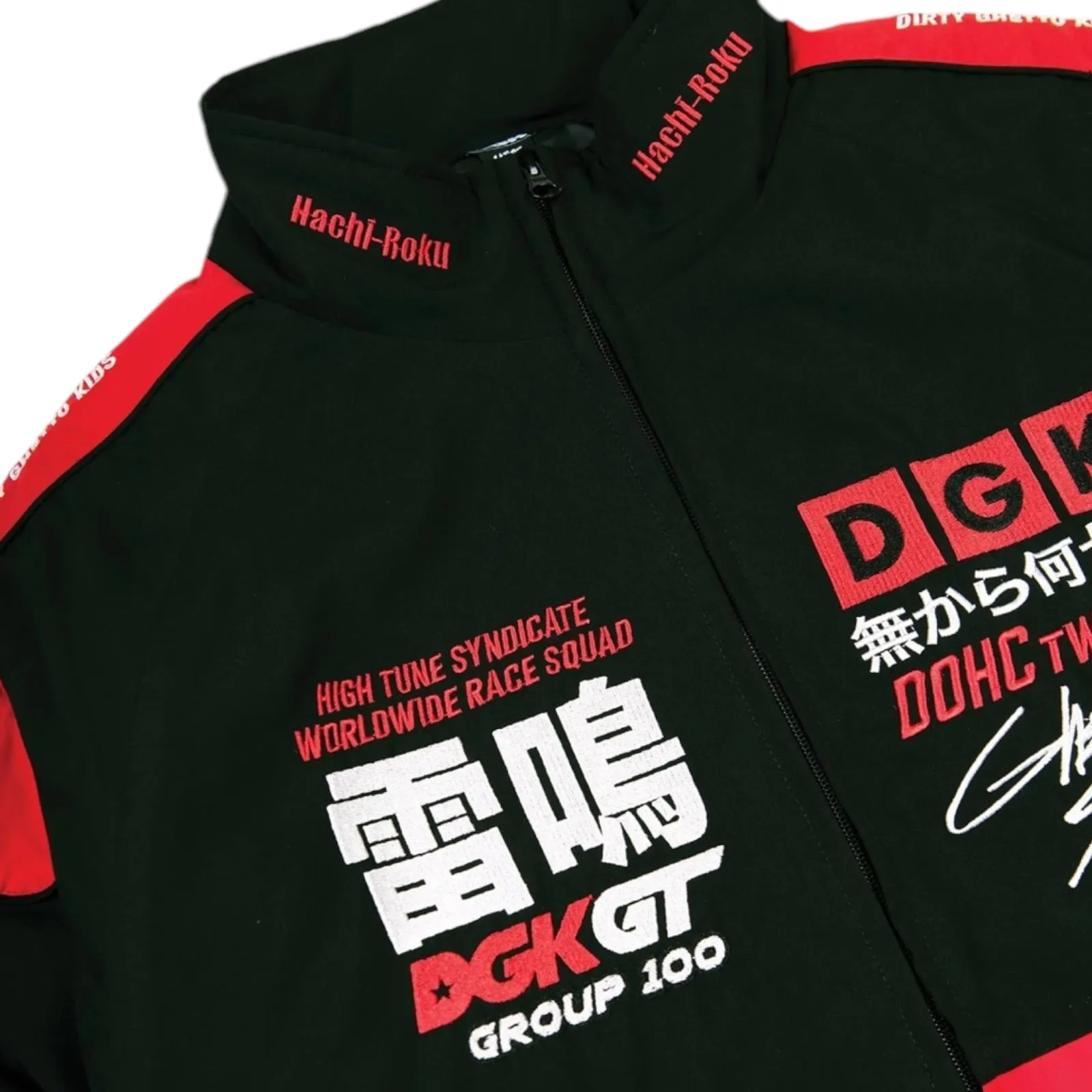 DGK SAKURA RACING JACKET BLACK/RED