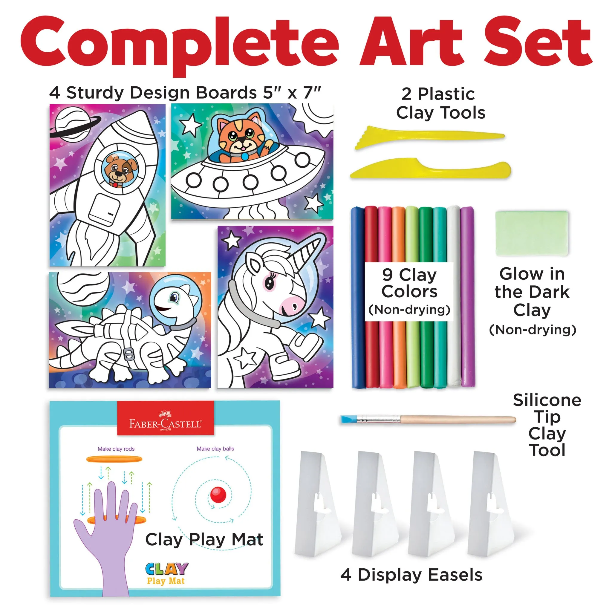 Do Art Coloring with Clay Space Pets - #14347