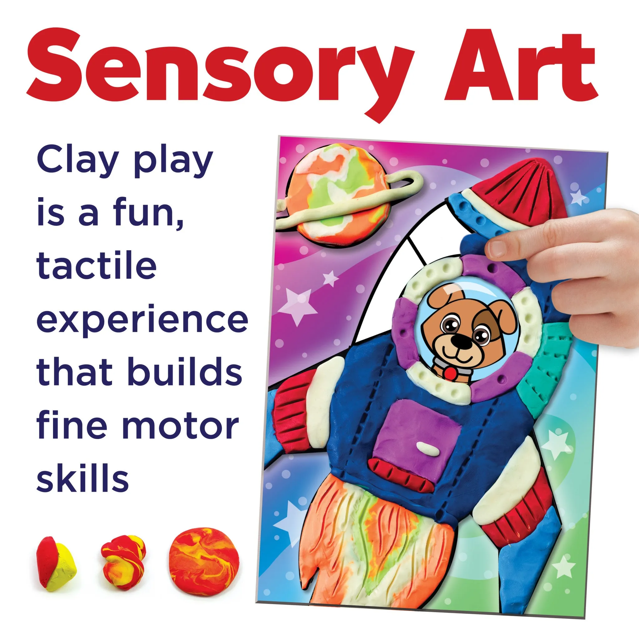 Do Art Coloring with Clay Space Pets - #14347