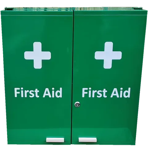 Double Door First Aid Cabinet Wall Mountable