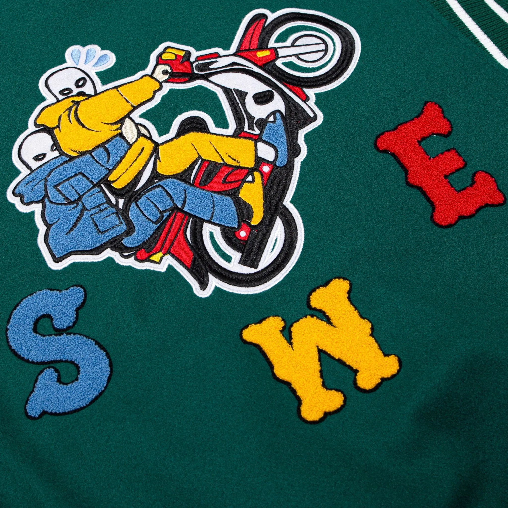 DREAM VARSITY JACKET - GREEN