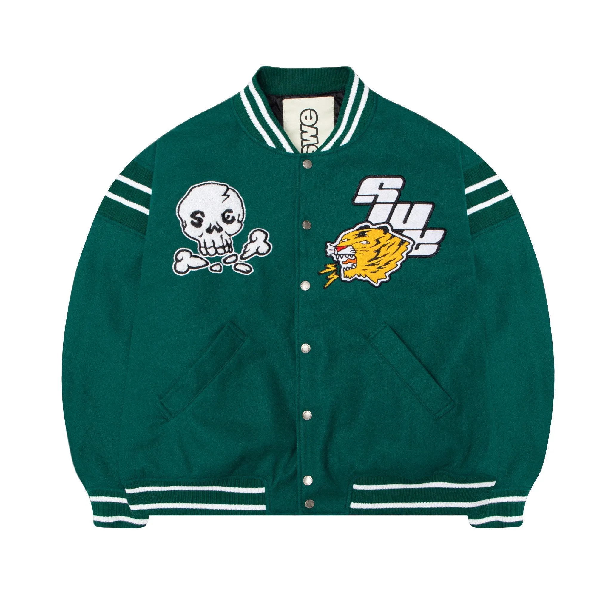 DREAM VARSITY JACKET - GREEN