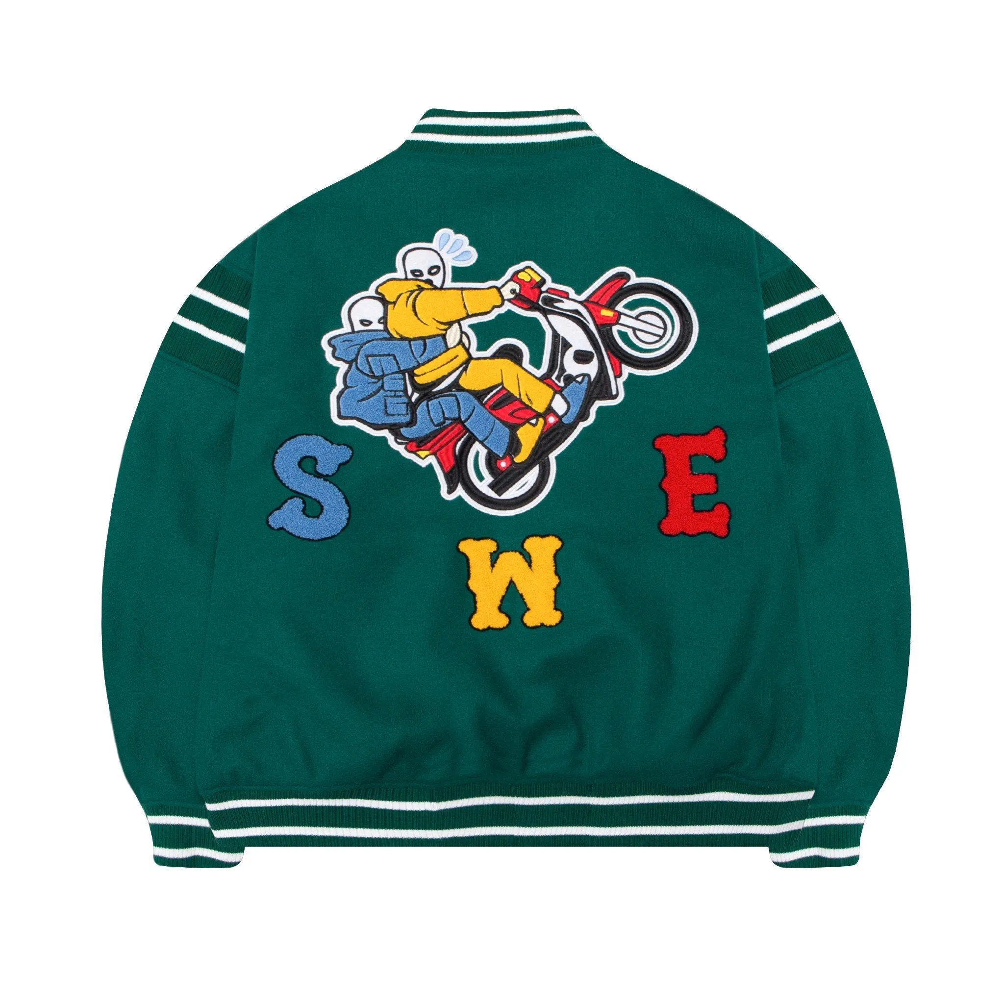 DREAM VARSITY JACKET - GREEN