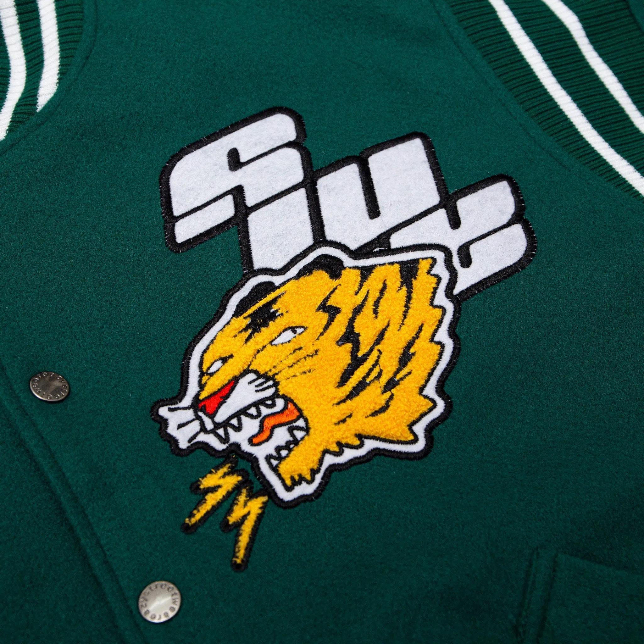 DREAM VARSITY JACKET - GREEN