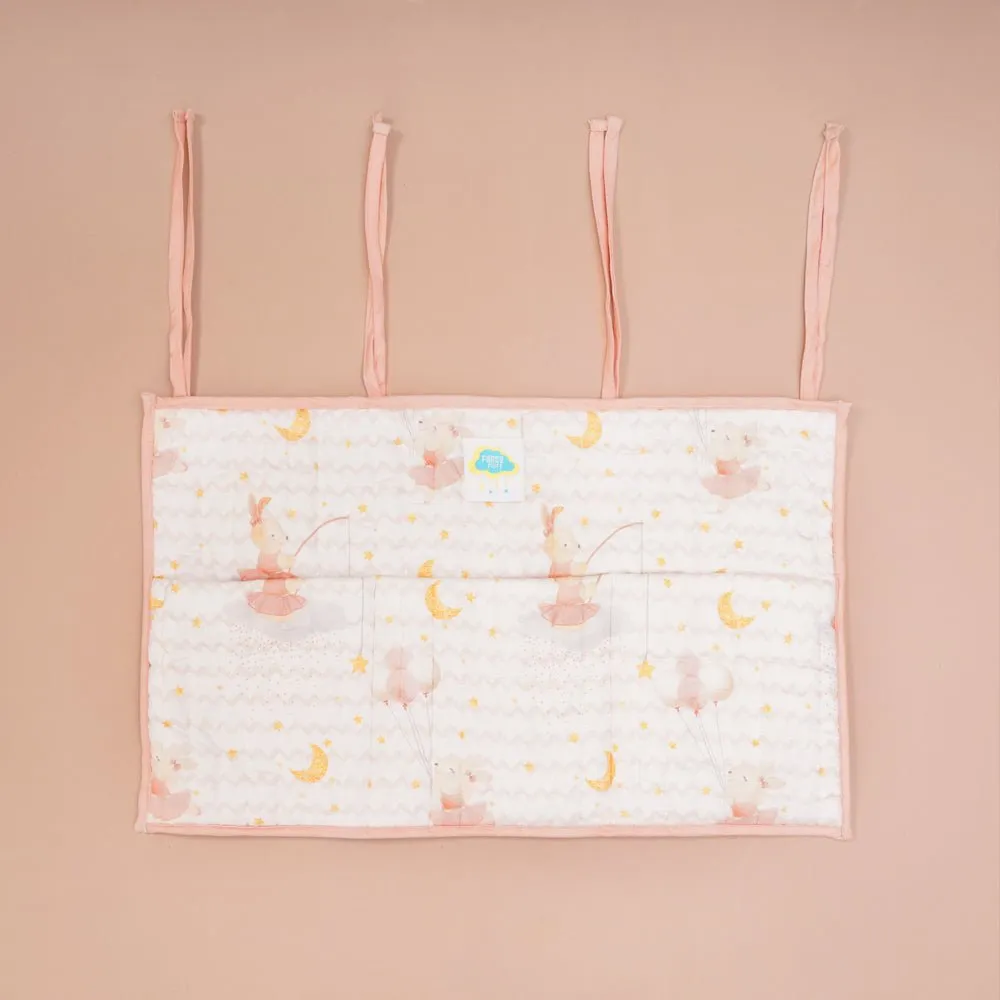 Fancy Fluff Organic Cotton Crib Organiser - Day Dream