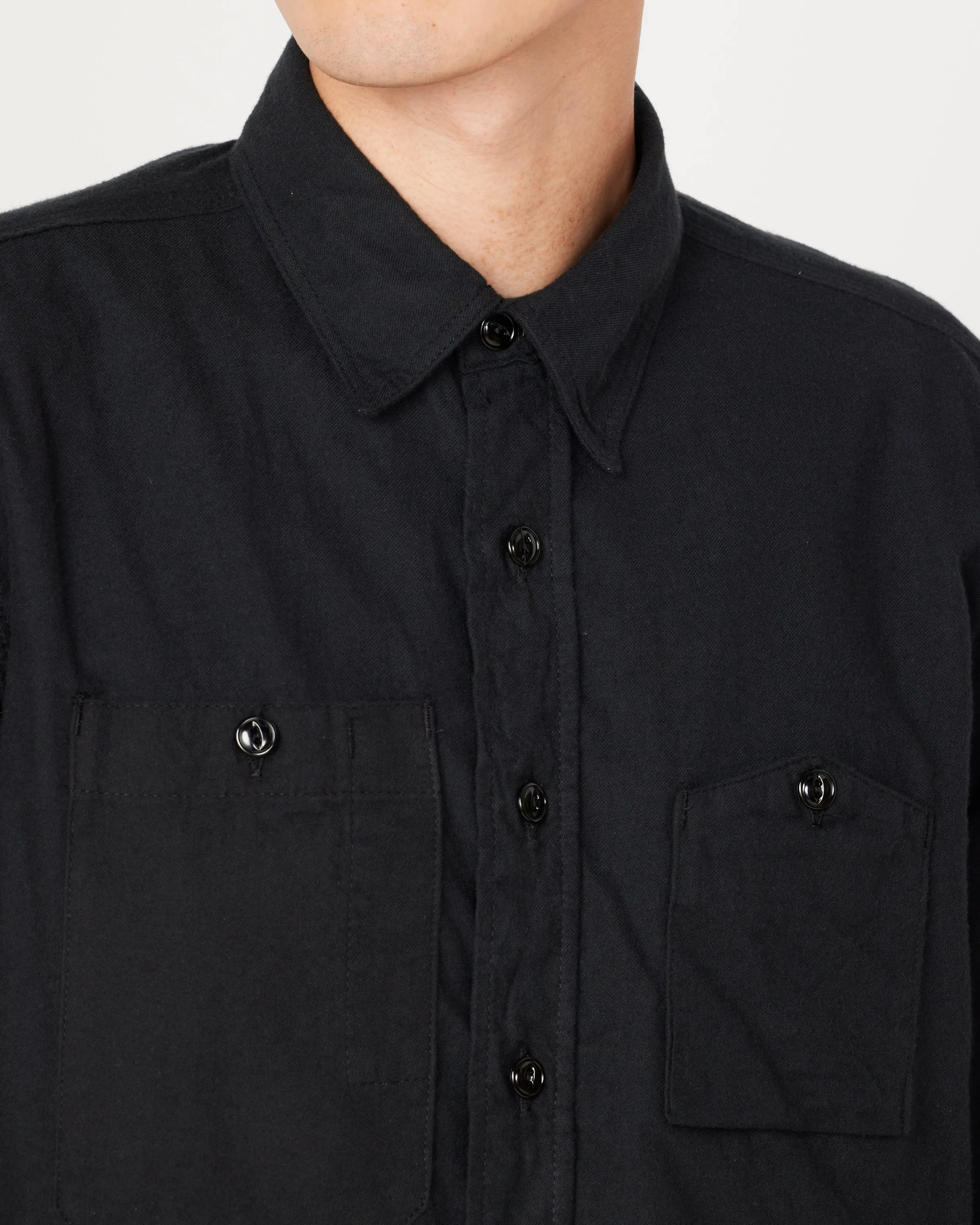 Flannel Work Shirt in Black