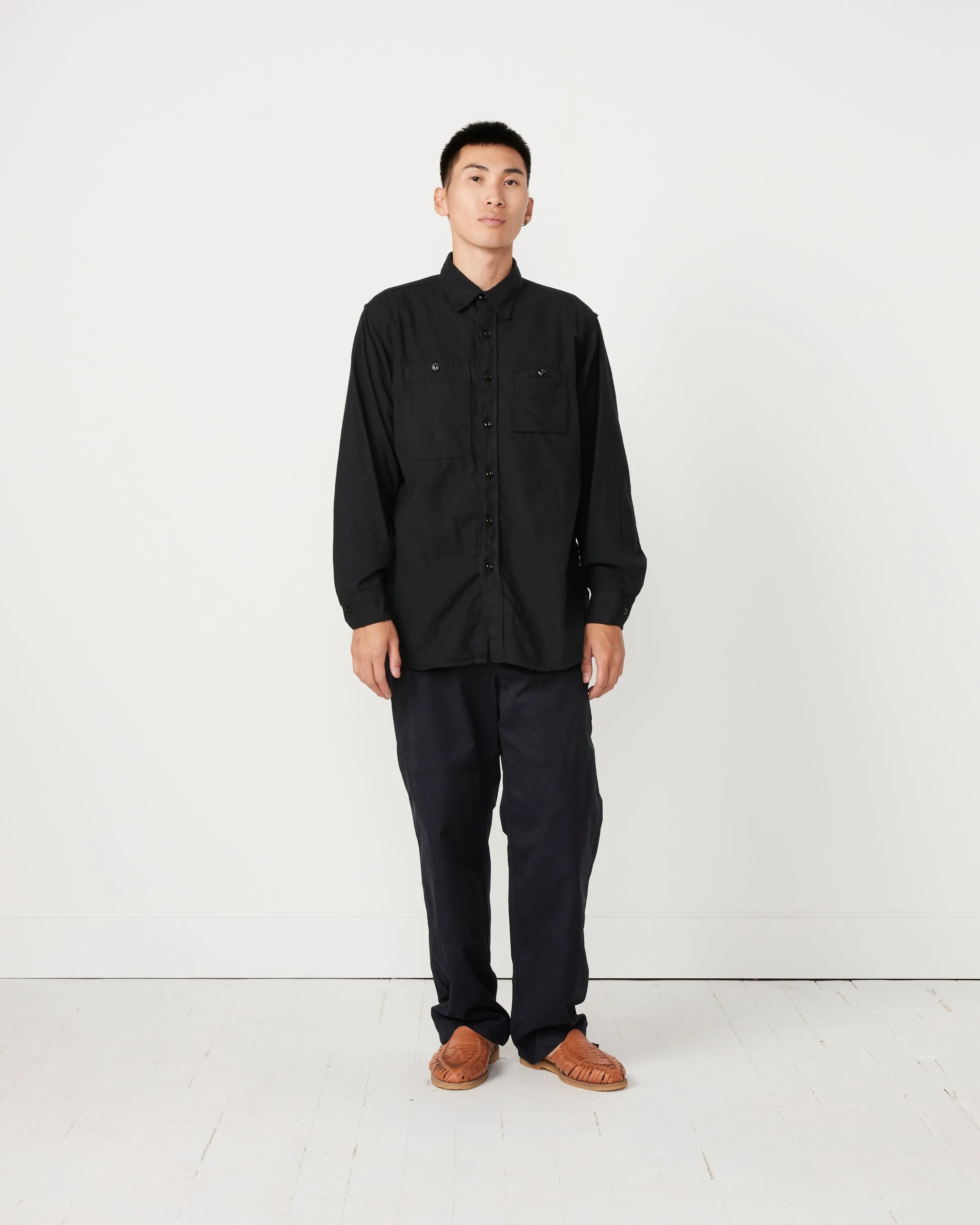 Flannel Work Shirt in Black