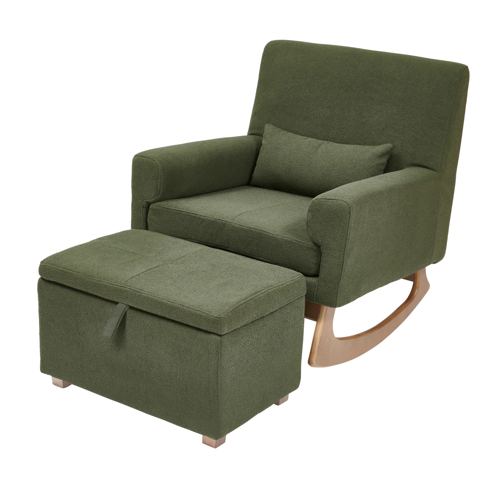 Gaia Baby, Serena Nursing Chair, Boucle Walnut Forest