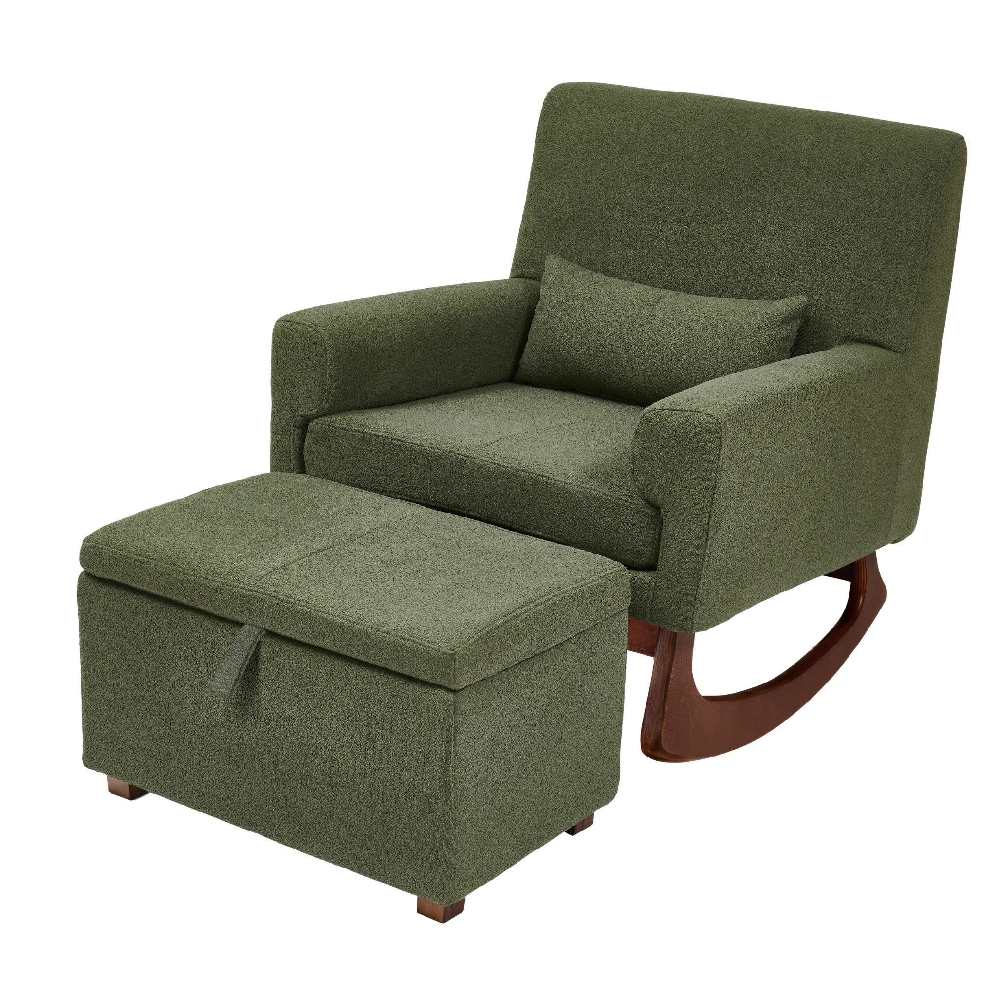 Gaia Baby, Serena Nursing Chair, Boucle Walnut Forest