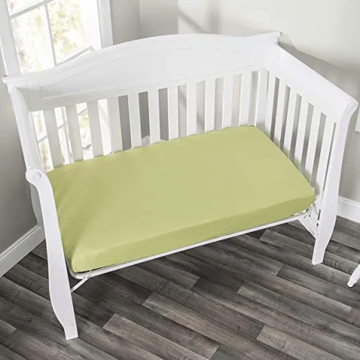 Green Fitted Crib Sheet