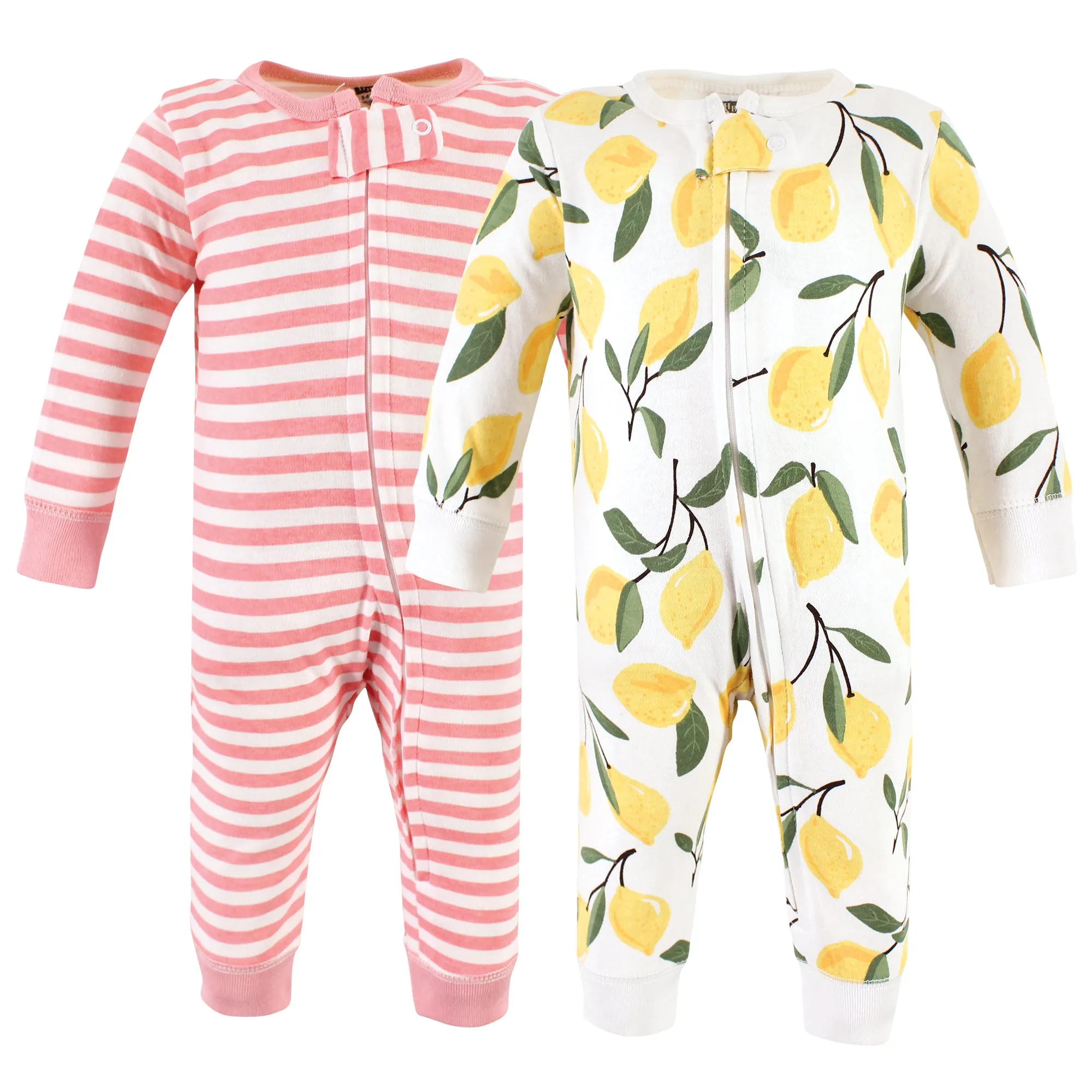 Hudson Baby Cotton Sleep and Play, Lemon