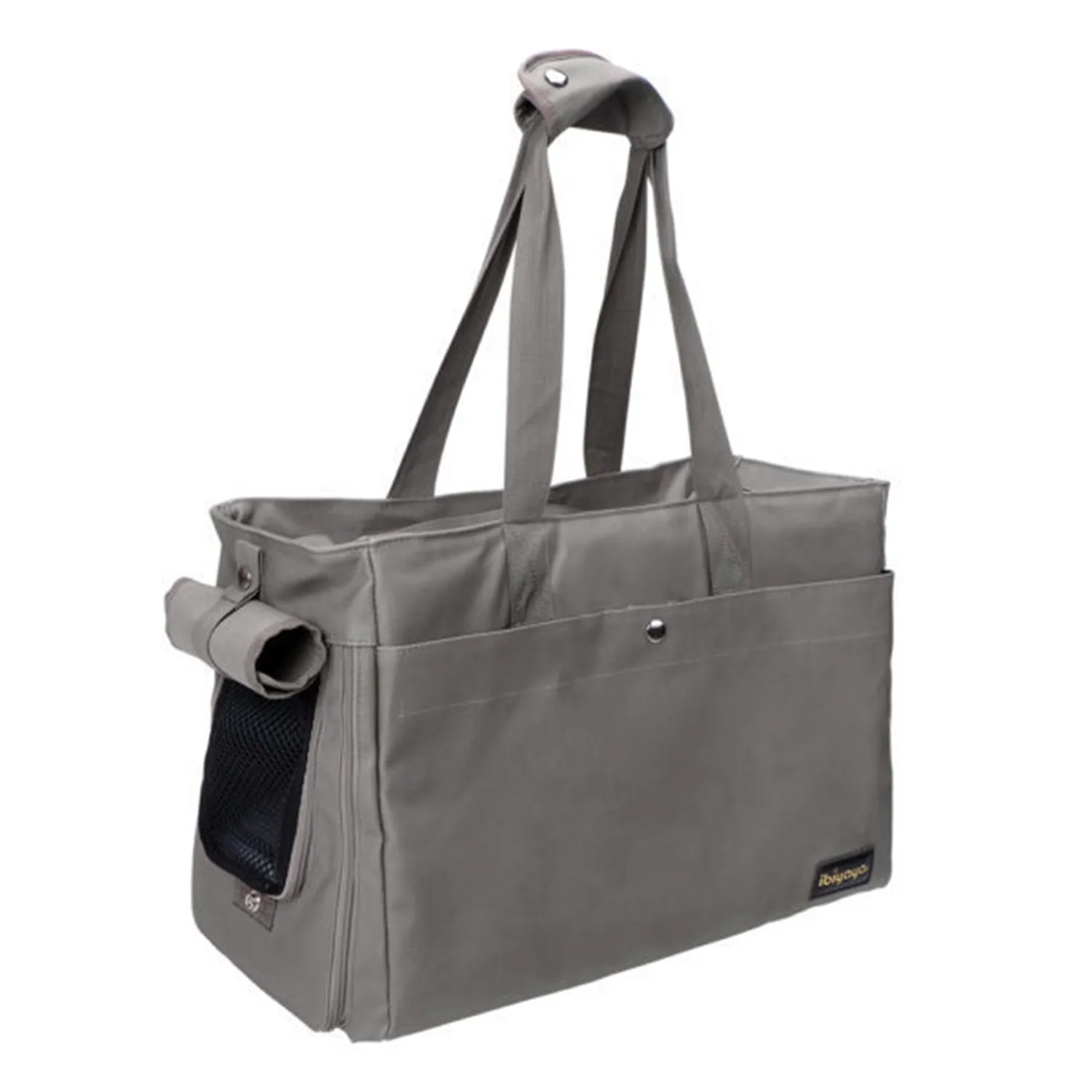 Ibiyaya Canvas Tote Pet Carrier for Dogs & Cats Grey