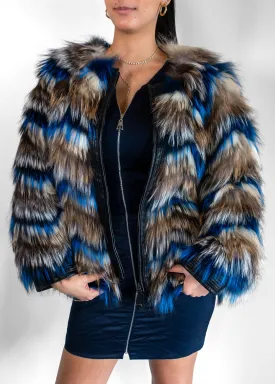 J. Mendel Blue Fox Fur Jacket