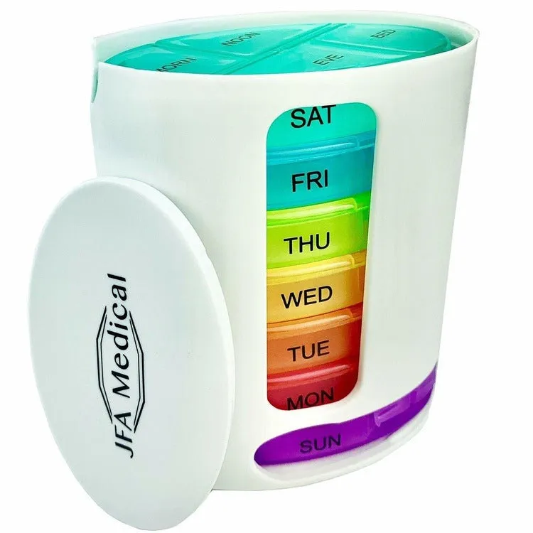 JFA Medical Weekly Oval Pill Box Organiser Reminder