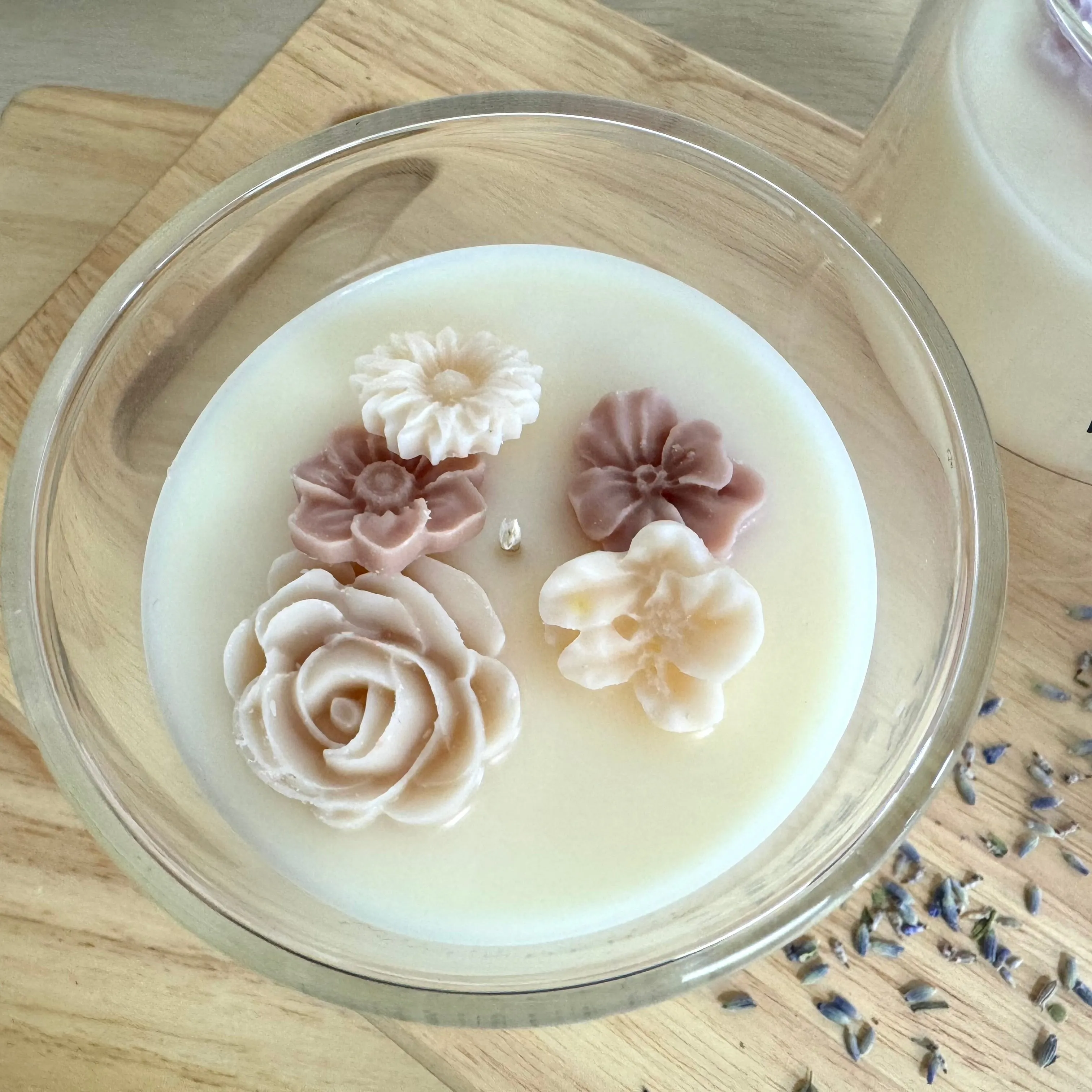 Lavender & White Sage Soy Wax Candle - Dome