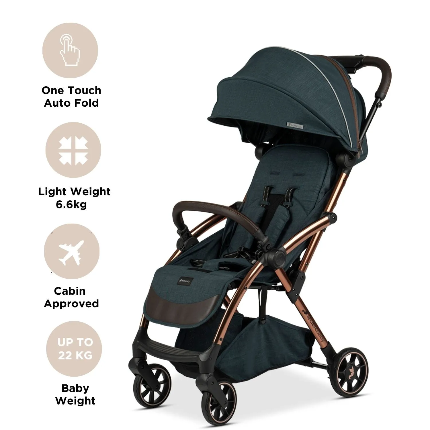 Leclercbaby Influencer Air Stroller Denim Blue