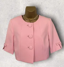 Libra Baby Pink Short Occasion Jacket UK 14 US 10 EU 42  RRP £159