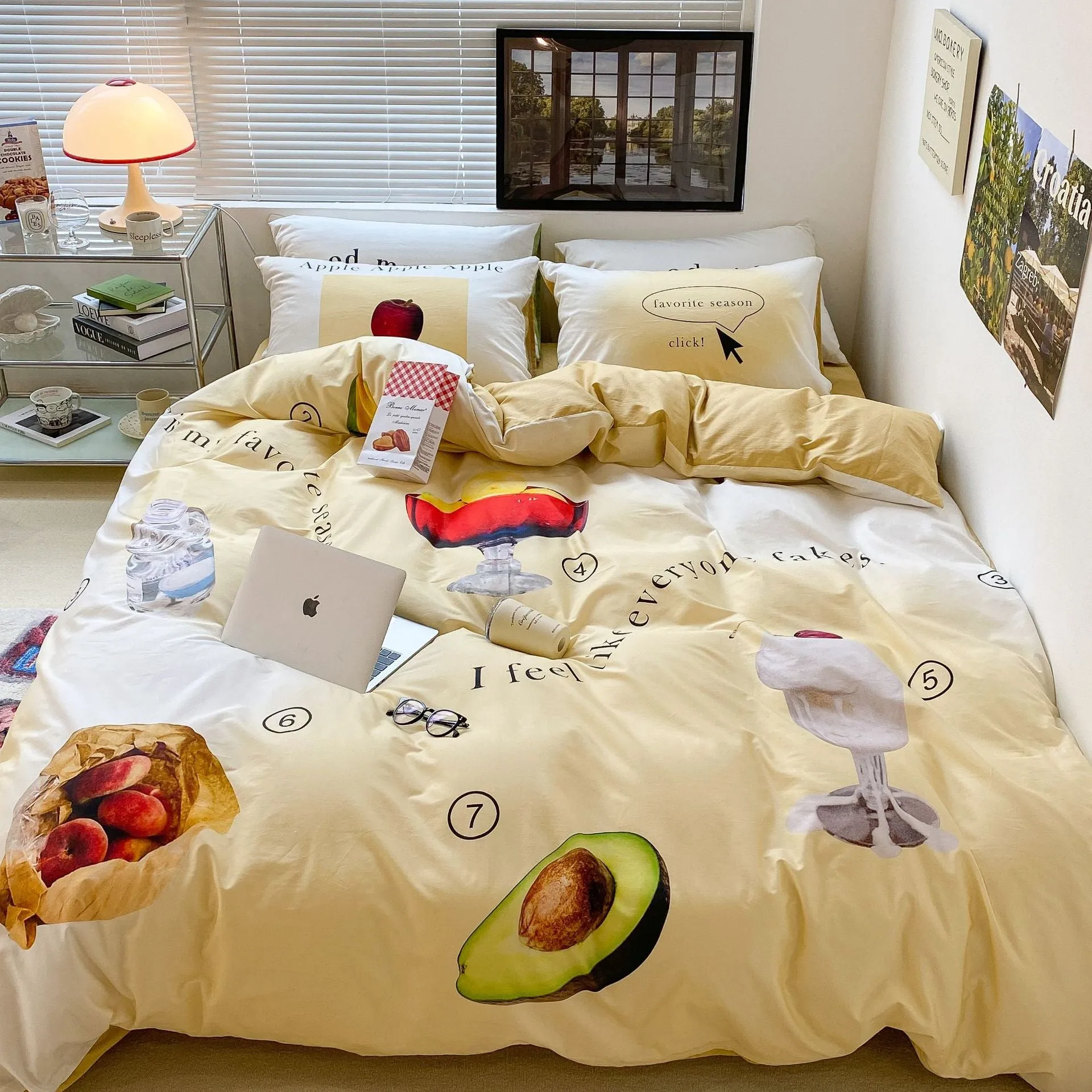 Luxurious 3D Printed Cotton Bedding Set - Elegant Plant & Flower Patterns