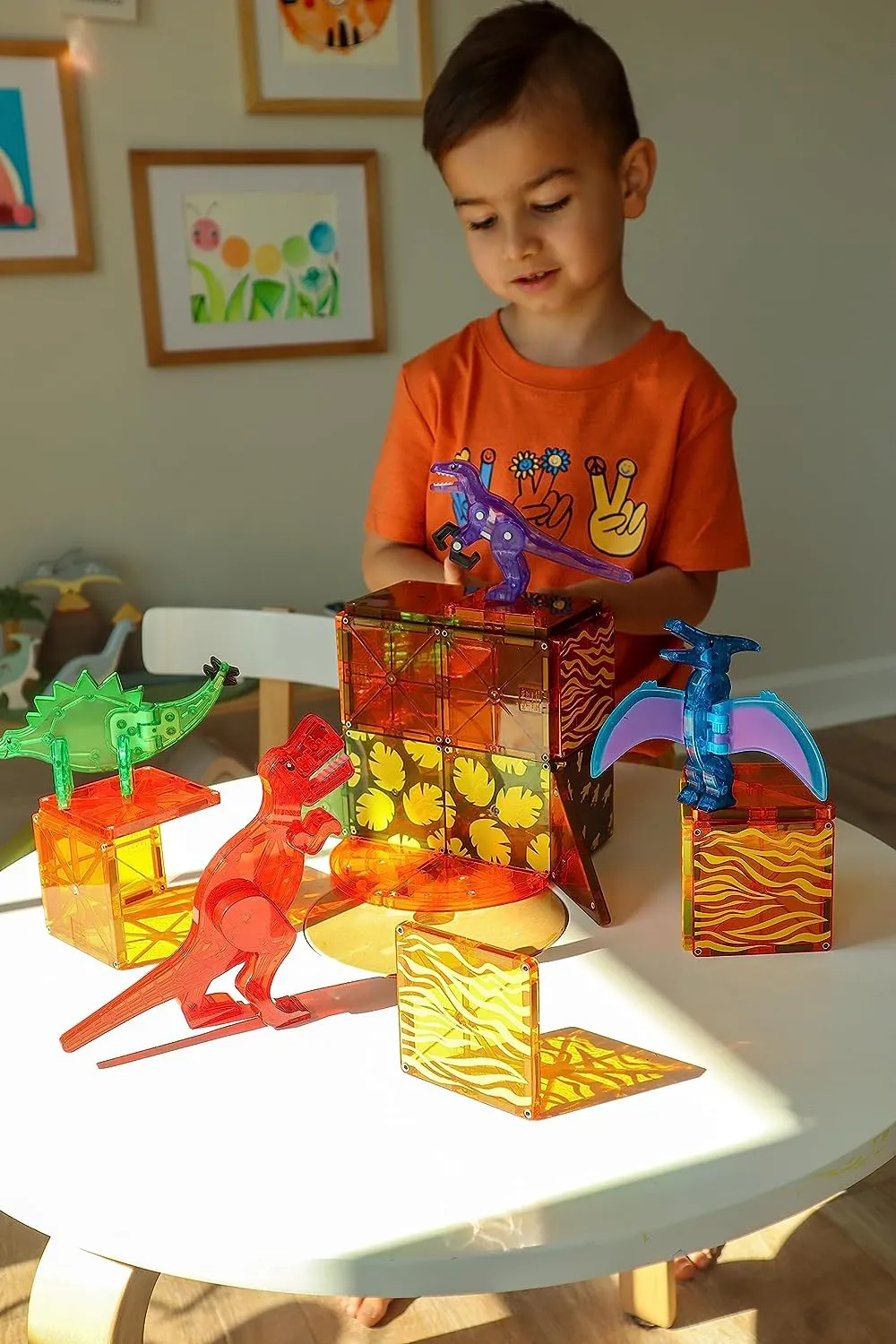 MAGNA-TILES Dino World - 40 Piece Set