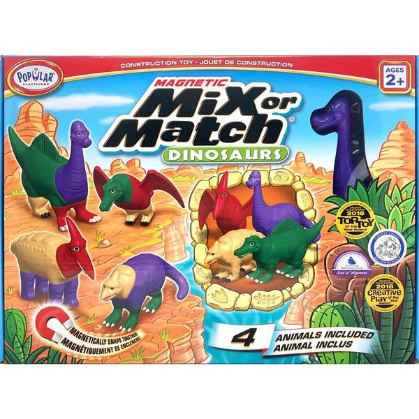 Magnetic Mix or Match Dinosaurs (with Brontosaurus)