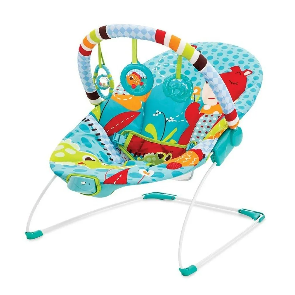 Mastela Newborn Baby to Toddlers Rocker Musical Bouncer Chair- Blue