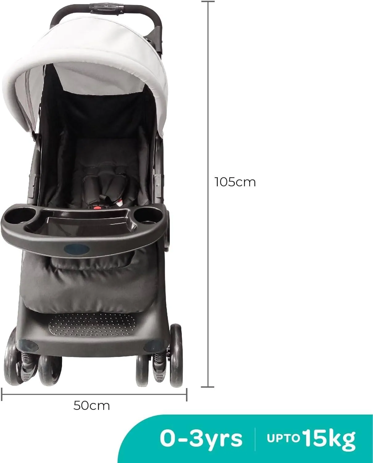 Moon Aria Stroller Lite Grey