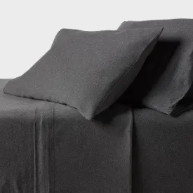 New - King Cotton Jersey Sheet Set Heather Charcoal - Threshold